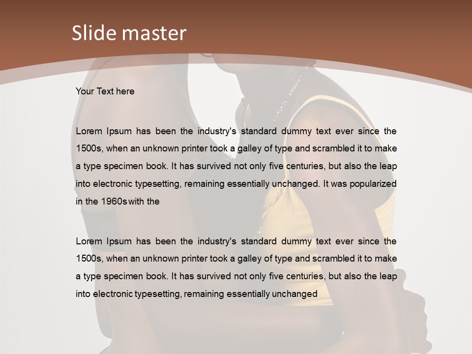 Two Young African American Girls, We Are Young Beautiful And Having Fun, People Diversity Series, PowerPoint Template