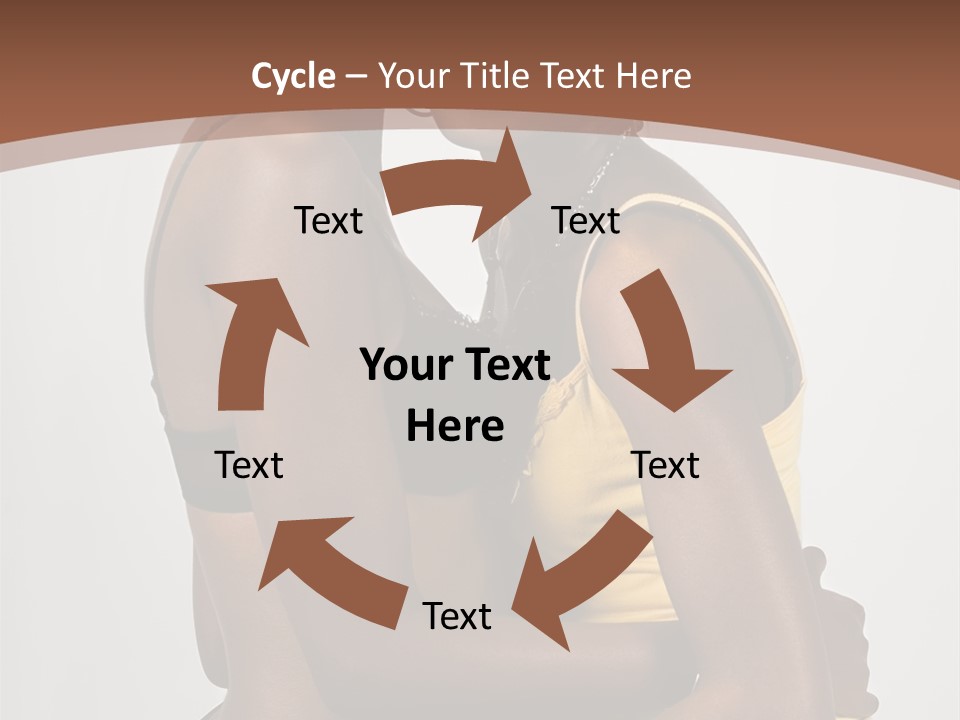 Two Young African American Girls, We Are Young Beautiful And Having Fun, People Diversity Series, PowerPoint Template