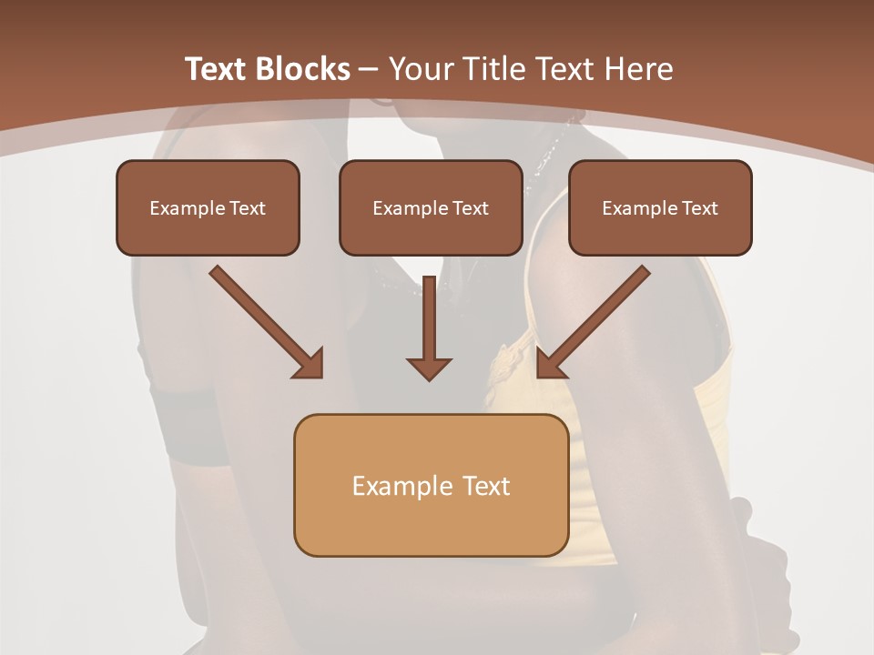 Two Young African American Girls, We Are Young Beautiful And Having Fun, People Diversity Series, PowerPoint Template