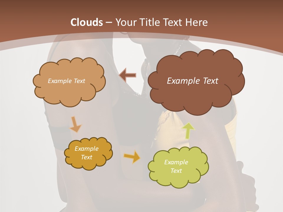 Two Young African American Girls, We Are Young Beautiful And Having Fun, People Diversity Series, PowerPoint Template