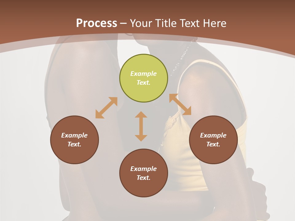 Two Young African American Girls, We Are Young Beautiful And Having Fun, People Diversity Series, PowerPoint Template