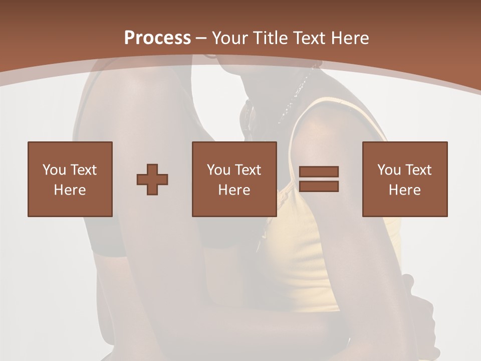 Two Young African American Girls, We Are Young Beautiful And Having Fun, People Diversity Series, PowerPoint Template