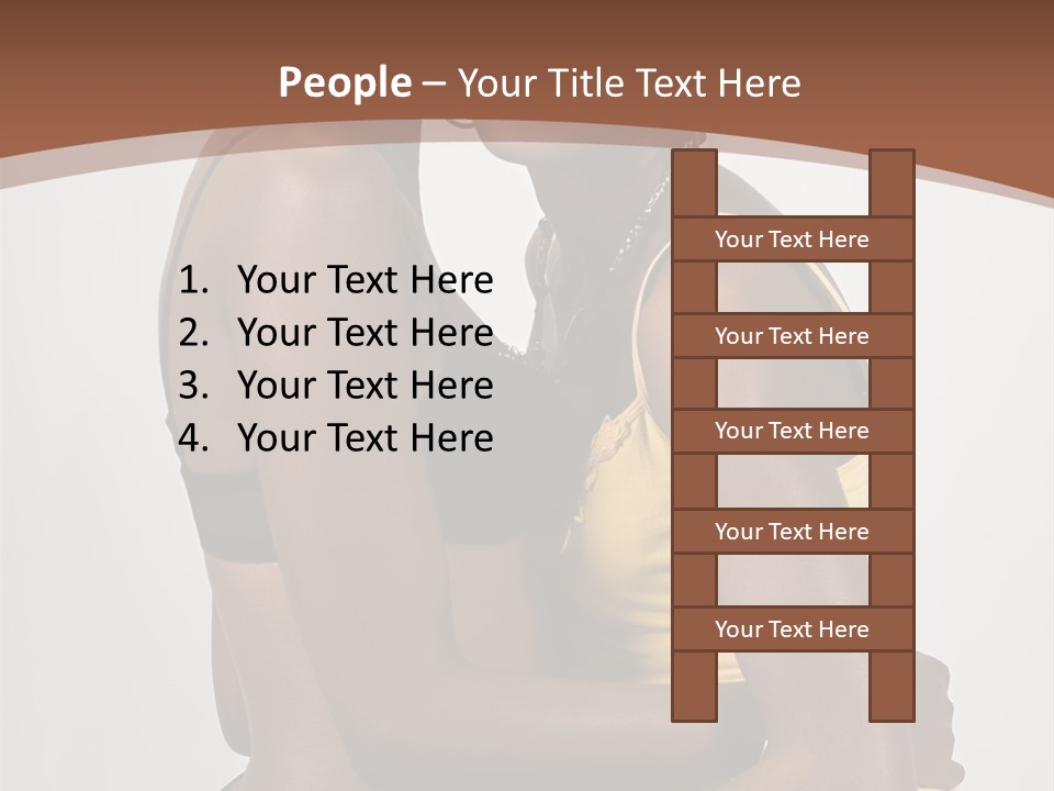 Two Young African American Girls, We Are Young Beautiful And Having Fun, People Diversity Series, PowerPoint Template