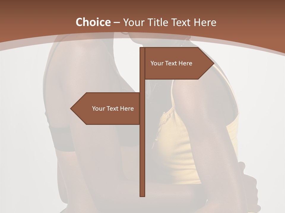 Two Young African American Girls, We Are Young Beautiful And Having Fun, People Diversity Series, PowerPoint Template