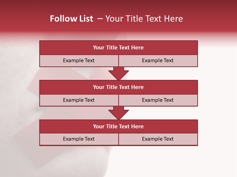 Censored Woman With Red Tape On Mouth. Colorkey, Face Toned. Isolated On White. PowerPoint Template