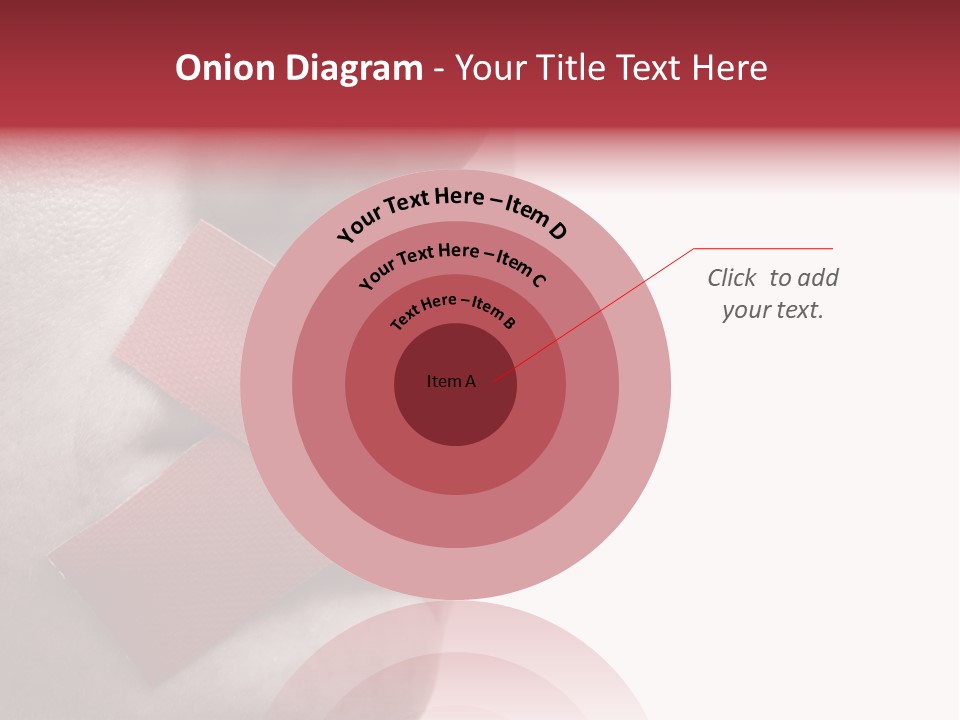 Censored Woman With Red Tape On Mouth. Colorkey, Face Toned. Isolated On White. PowerPoint Template