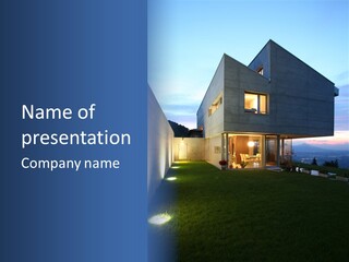 Modern House In Switzerland PowerPoint Template