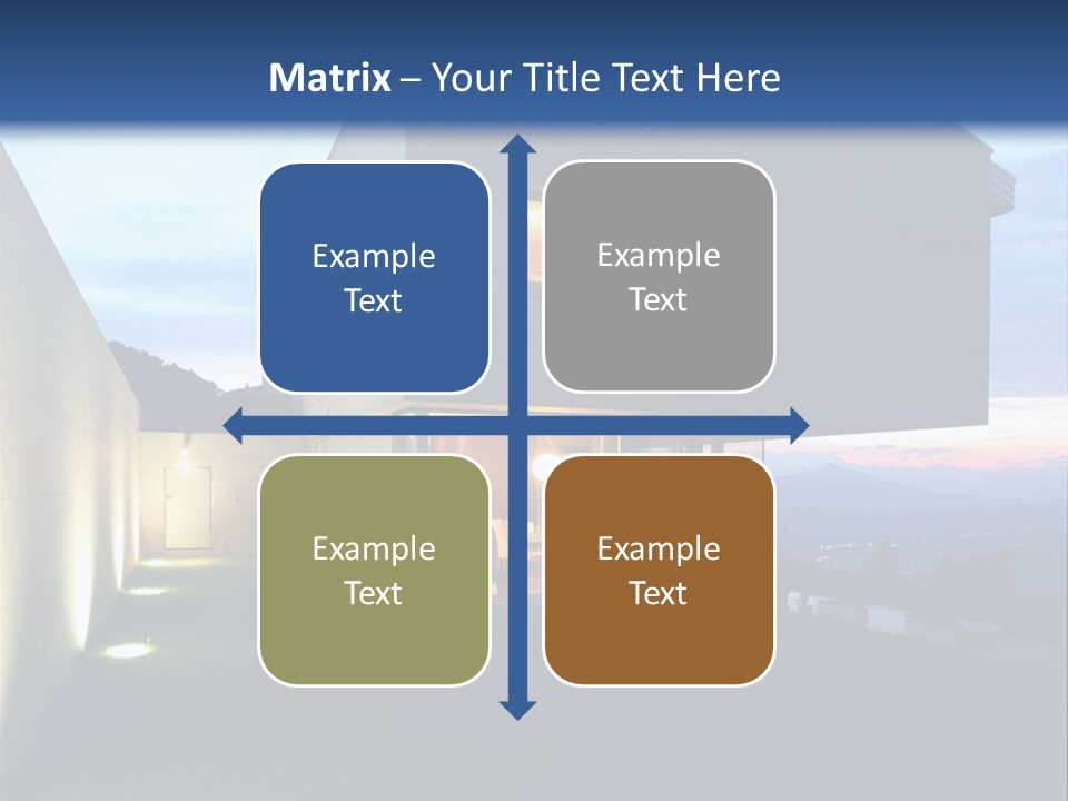 Modern House In Switzerland PowerPoint Template