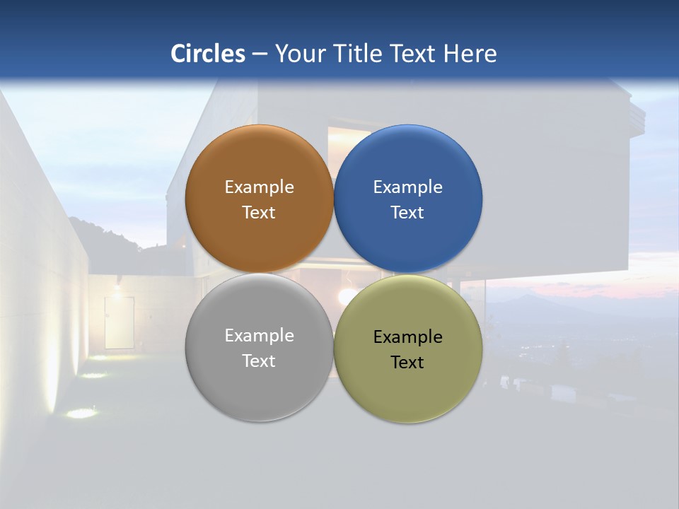 Modern House In Switzerland PowerPoint Template