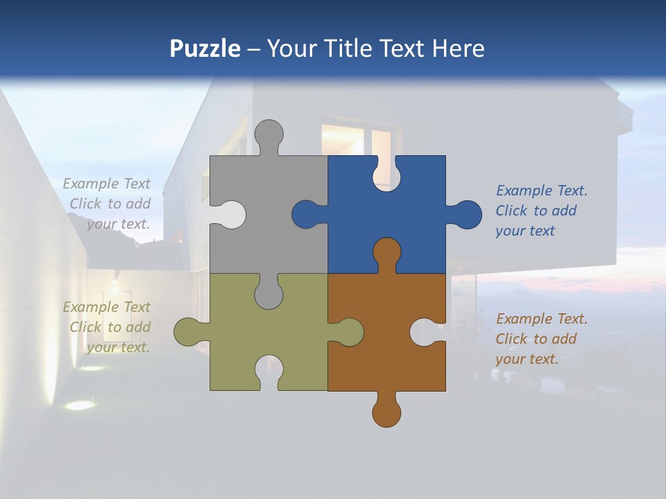 Modern House In Switzerland PowerPoint Template