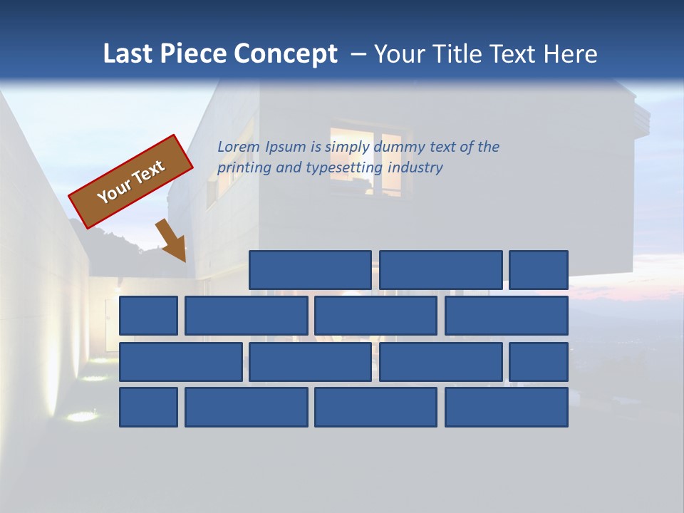 Modern House In Switzerland PowerPoint Template