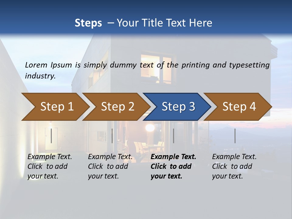 Modern House In Switzerland PowerPoint Template