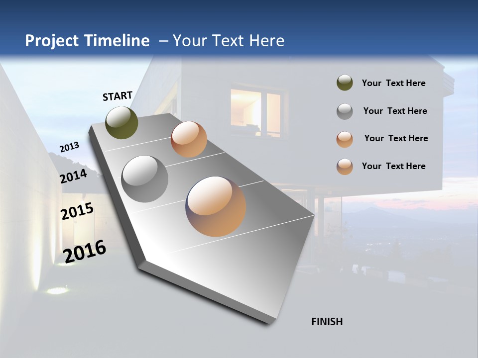 Modern House In Switzerland PowerPoint Template