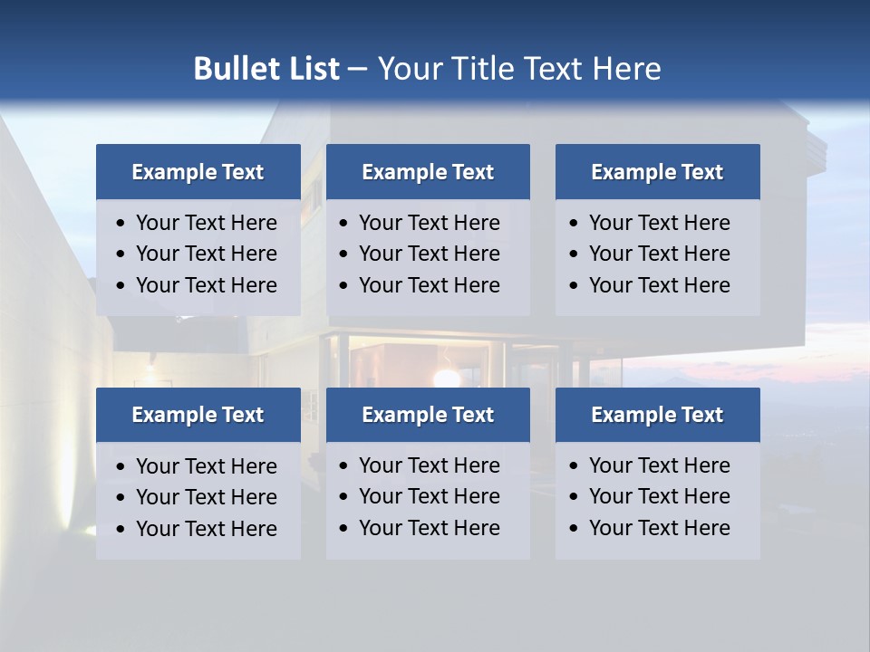 Modern House In Switzerland PowerPoint Template