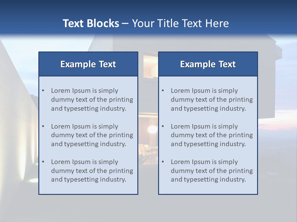 Modern House In Switzerland PowerPoint Template