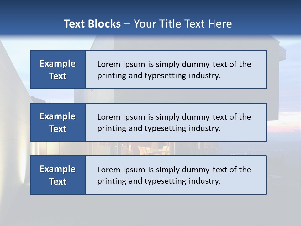 Modern House In Switzerland PowerPoint Template