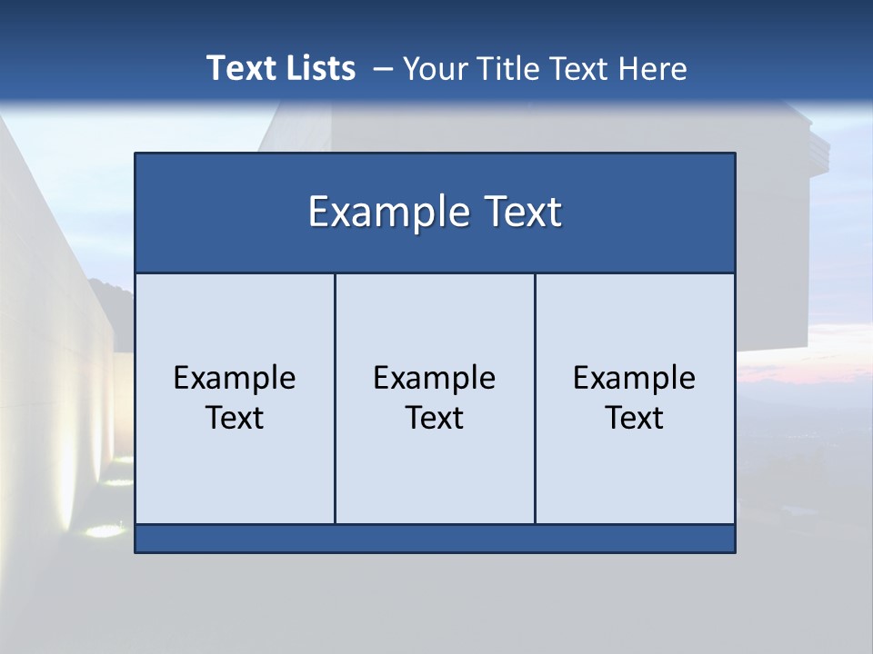 Modern House In Switzerland PowerPoint Template