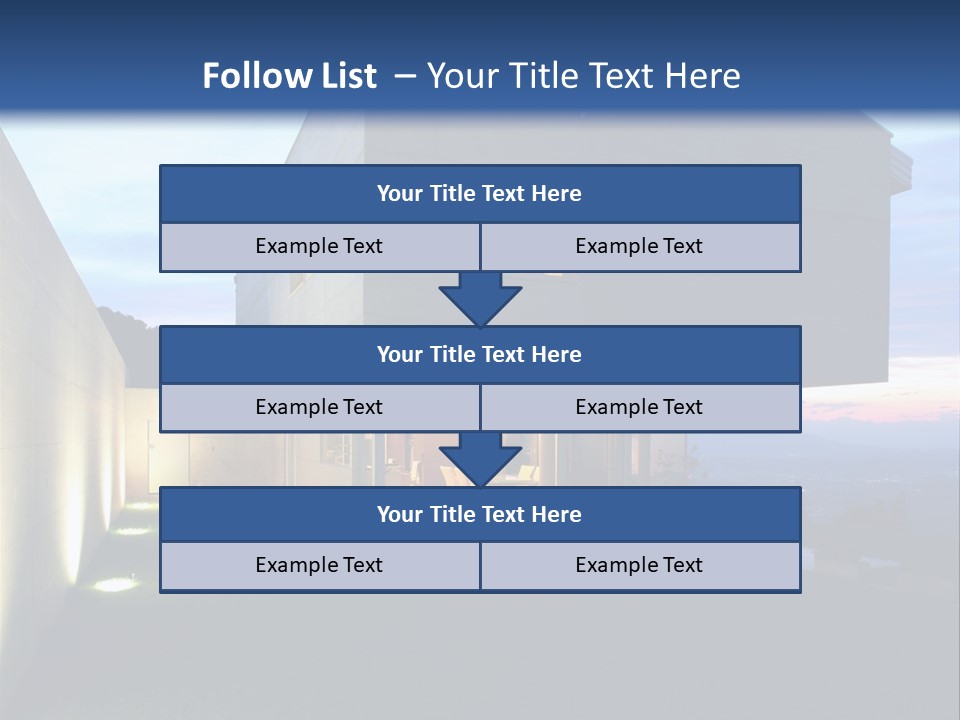 Modern House In Switzerland PowerPoint Template