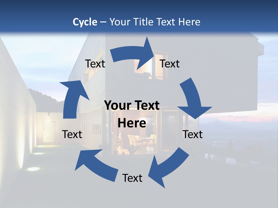 Modern House In Switzerland PowerPoint Template