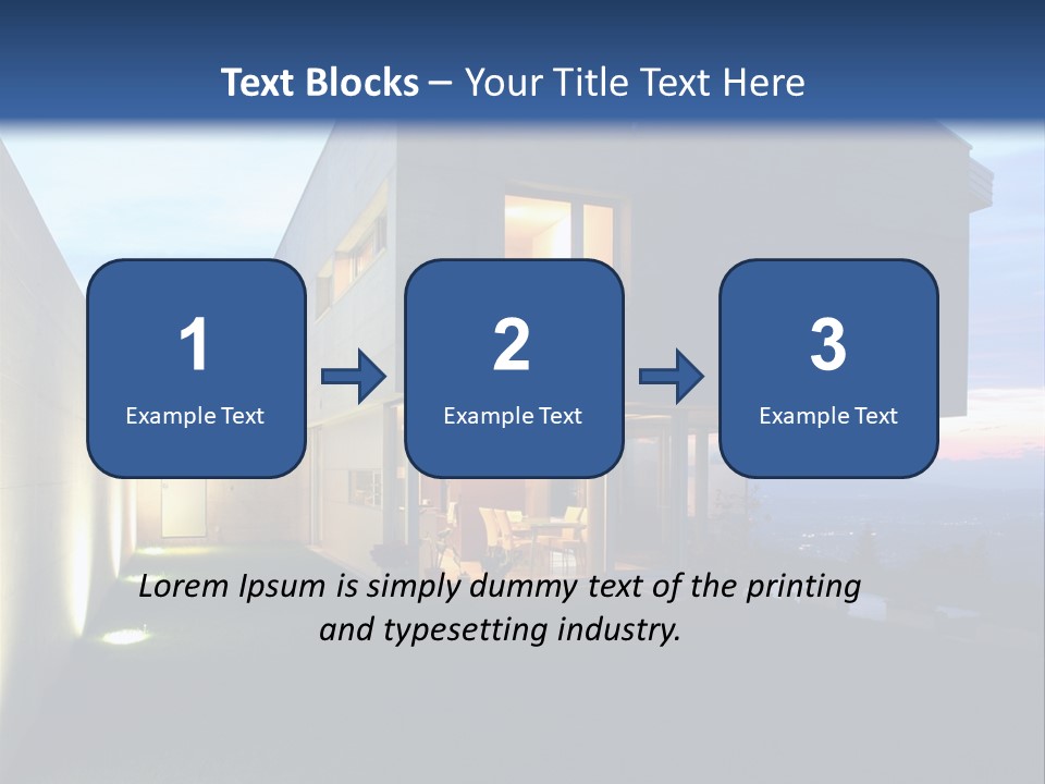 Modern House In Switzerland PowerPoint Template