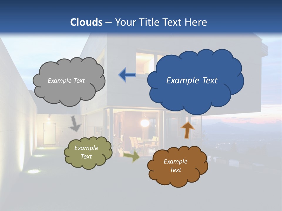 Modern House In Switzerland PowerPoint Template