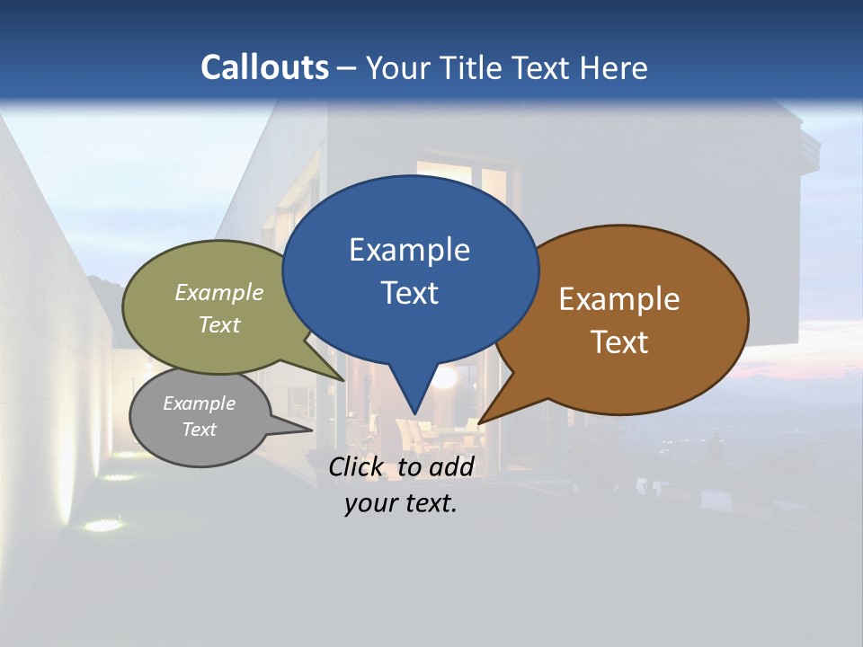 Modern House In Switzerland PowerPoint Template