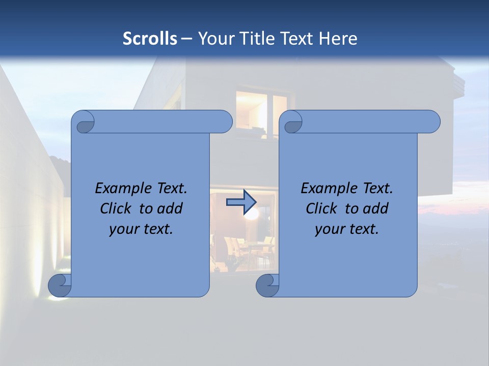 Modern House In Switzerland PowerPoint Template