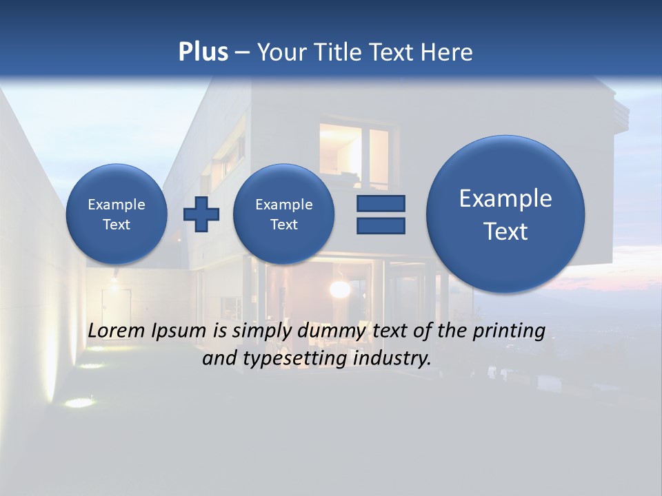 Modern House In Switzerland PowerPoint Template