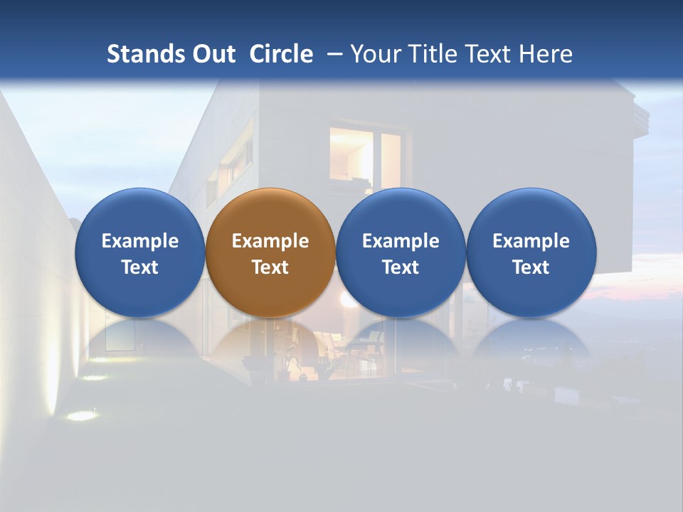 Modern House In Switzerland PowerPoint Template