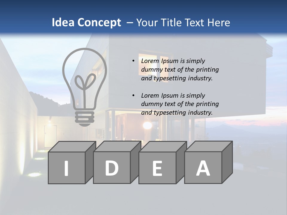 Modern House In Switzerland PowerPoint Template