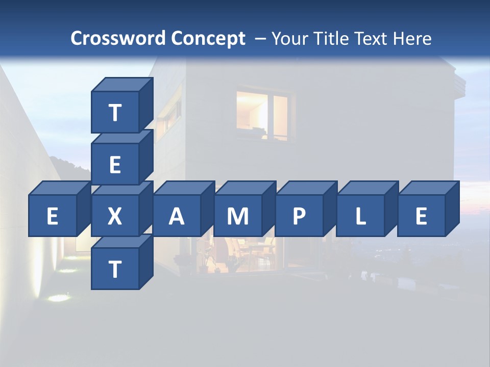 Modern House In Switzerland PowerPoint Template