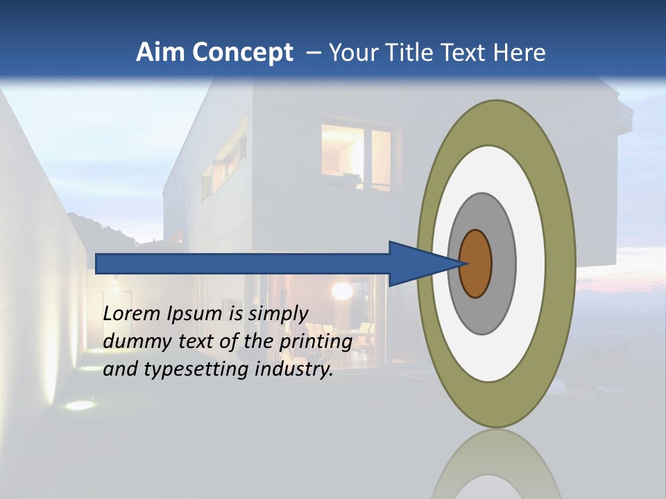 Modern House In Switzerland PowerPoint Template