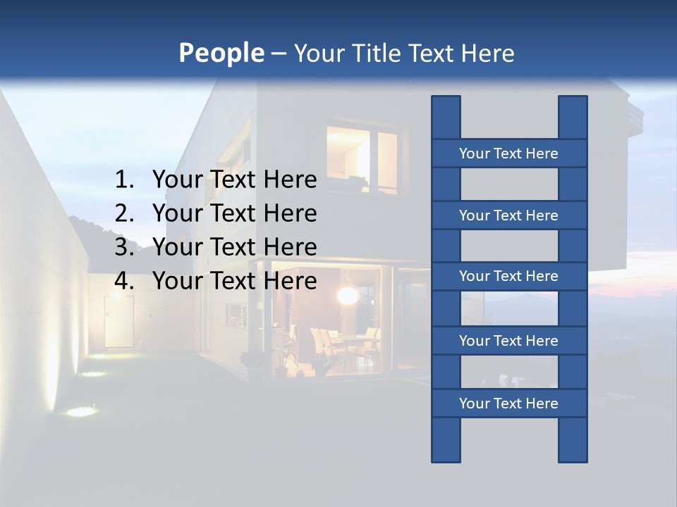 Modern House In Switzerland PowerPoint Template