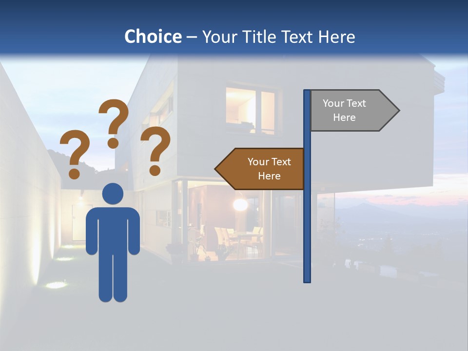 Modern House In Switzerland PowerPoint Template