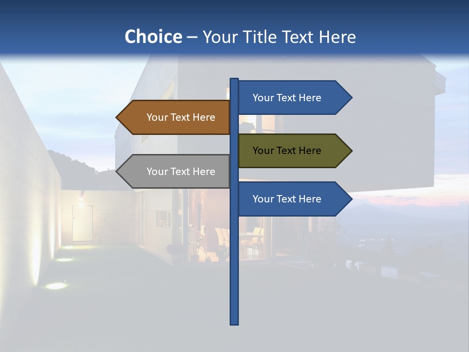 Modern House In Switzerland PowerPoint Template