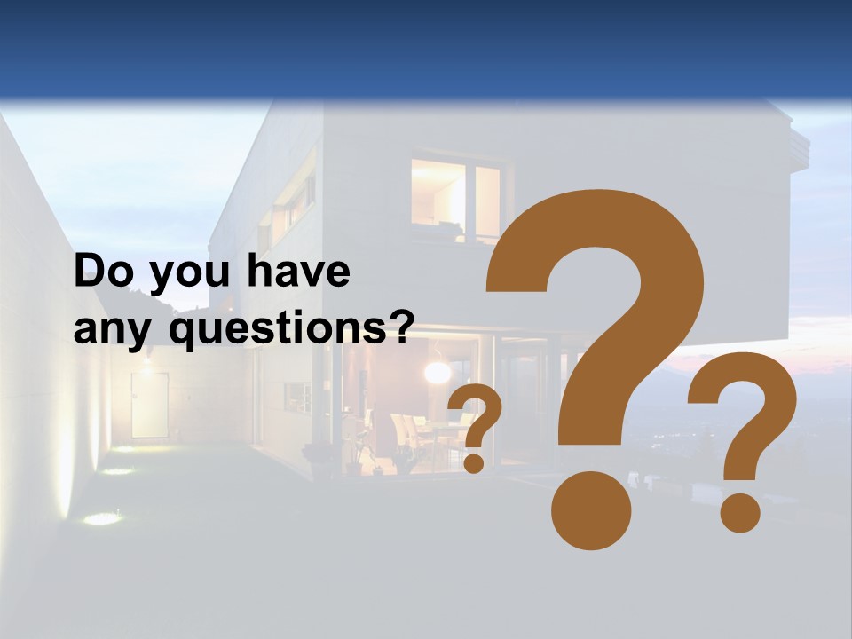 Modern House In Switzerland PowerPoint Template