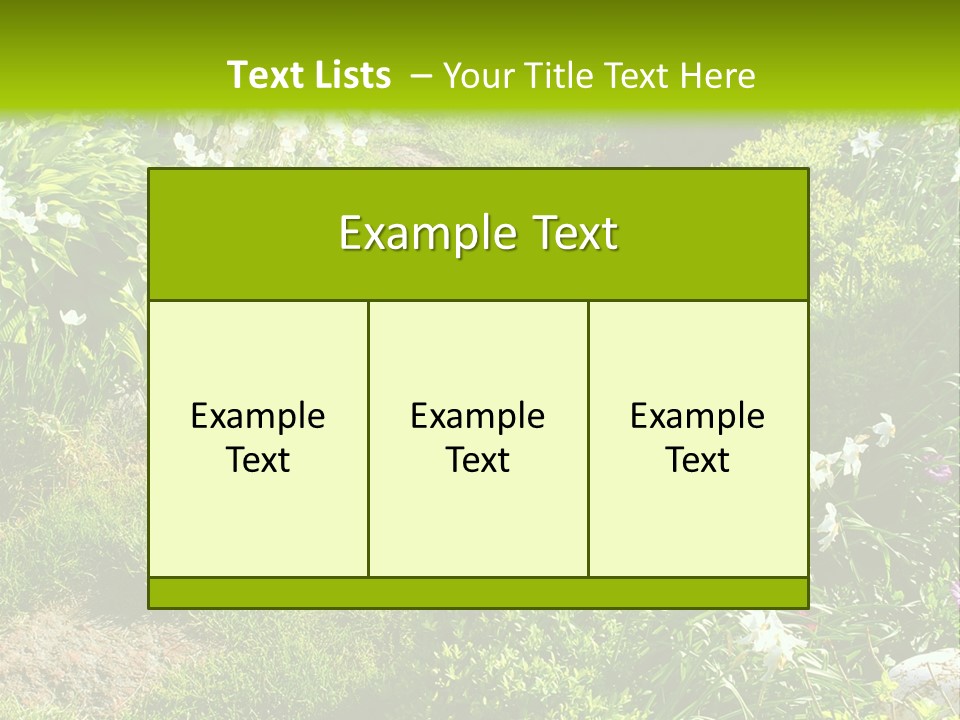 Track In Beautiful Garden Among Flowers And Sculptures - Sunset Light. Shot In Ukraine. PowerPoint Template