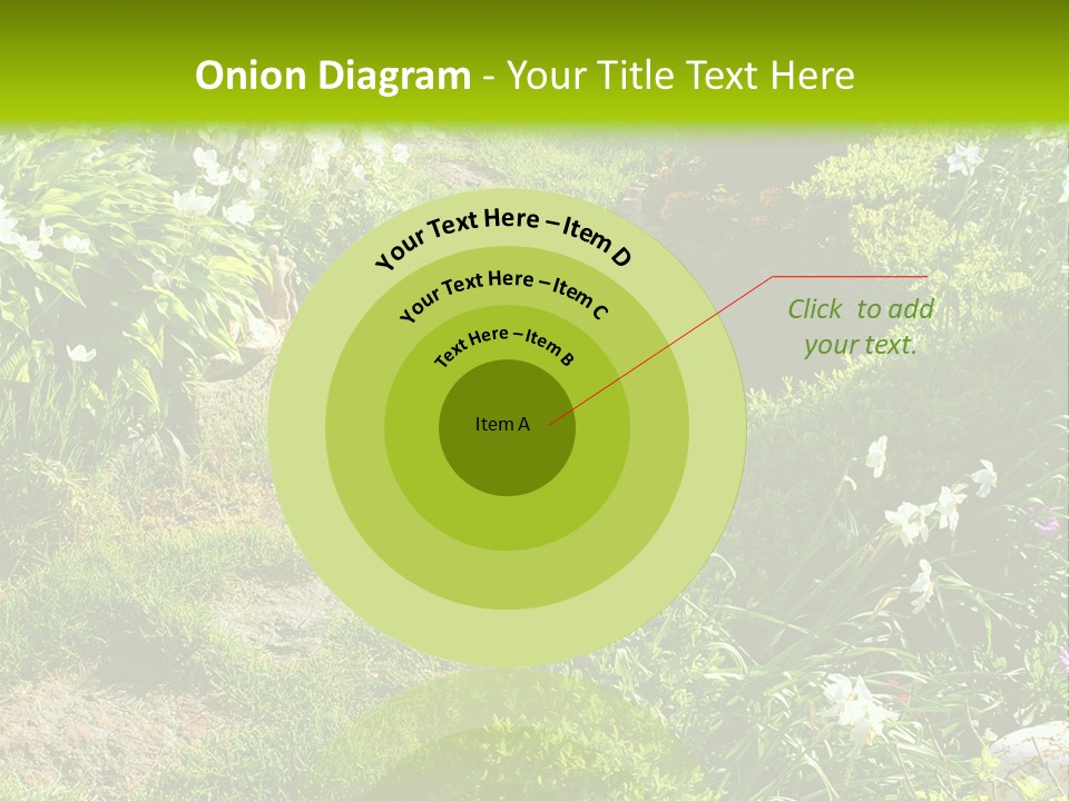 Track In Beautiful Garden Among Flowers And Sculptures - Sunset Light. Shot In Ukraine. PowerPoint Template