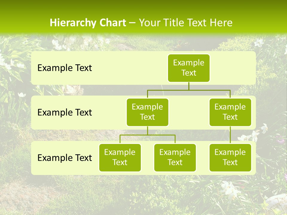 Track In Beautiful Garden Among Flowers And Sculptures - Sunset Light. Shot In Ukraine. PowerPoint Template