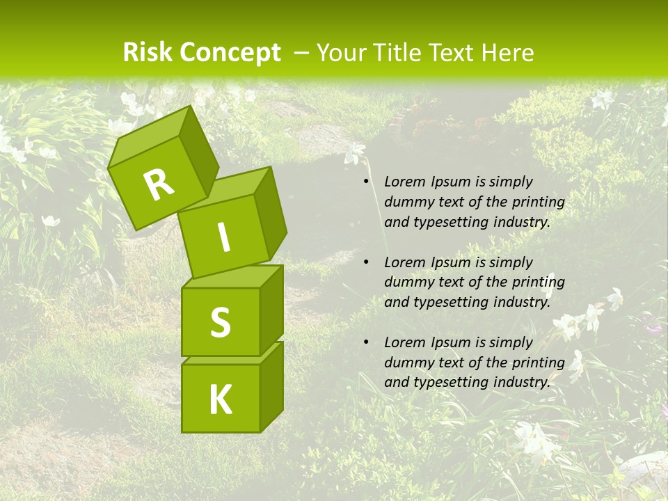 Track In Beautiful Garden Among Flowers And Sculptures - Sunset Light. Shot In Ukraine. PowerPoint Template