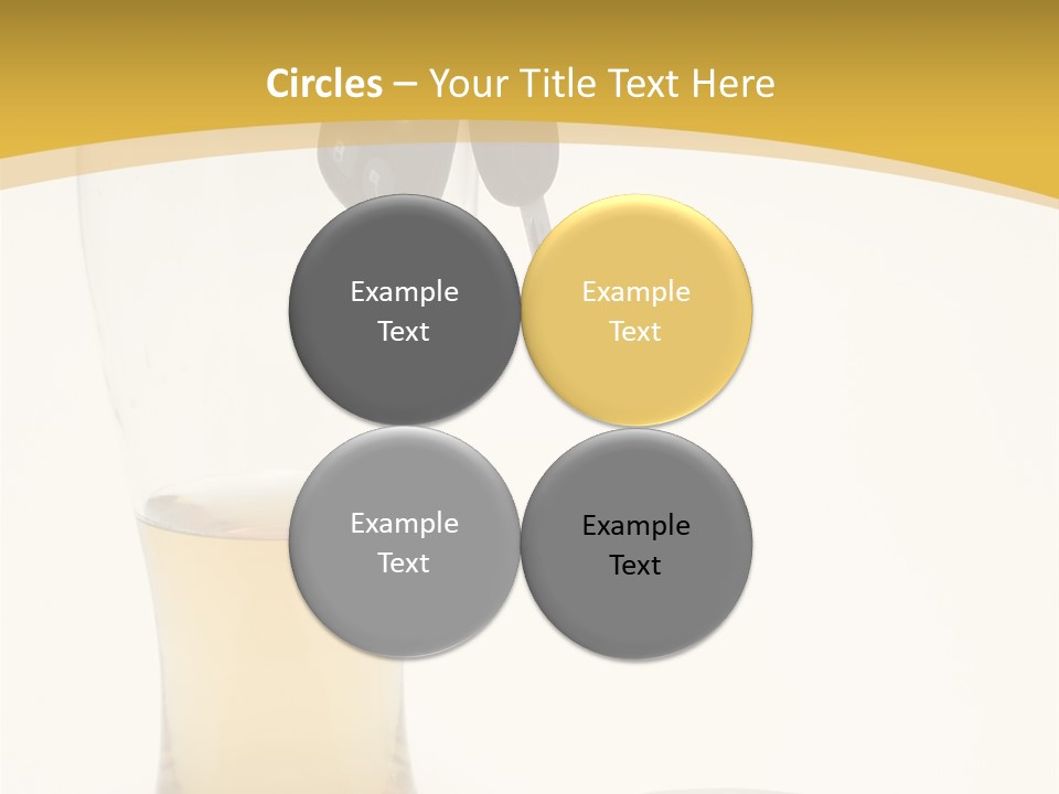 Drunk Driving Concept - Beer, Keys And Handcuffs PowerPoint Template