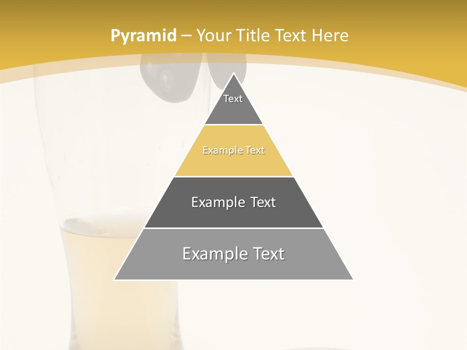 Drunk Driving Concept - Beer, Keys And Handcuffs PowerPoint Template