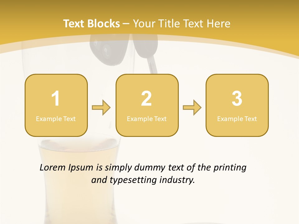 Drunk Driving Concept - Beer, Keys And Handcuffs PowerPoint Template