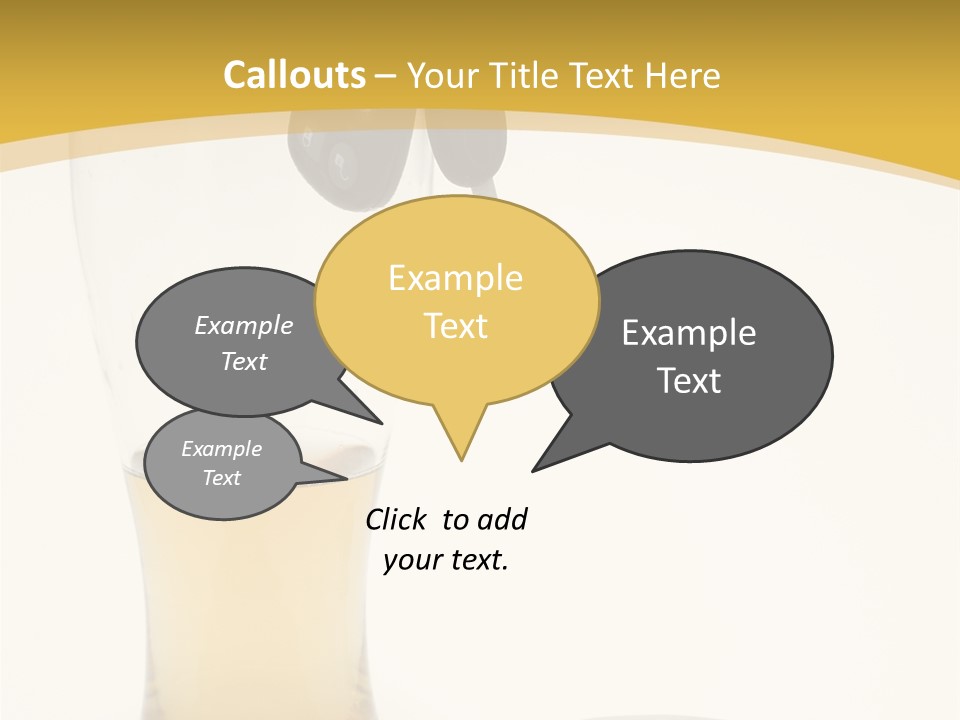 Drunk Driving Concept - Beer, Keys And Handcuffs PowerPoint Template
