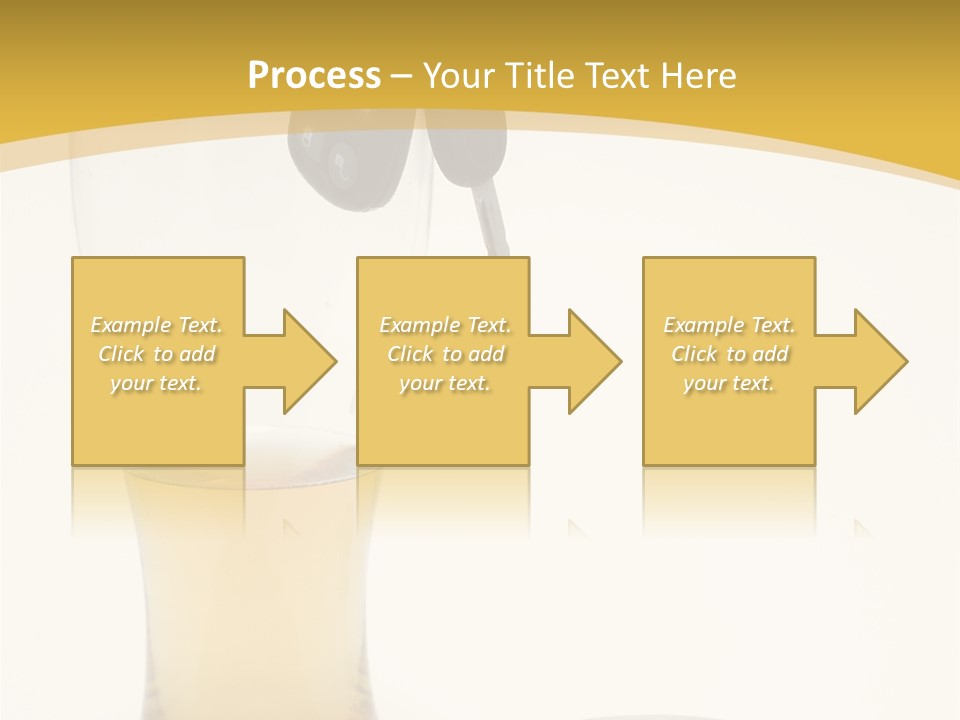 Drunk Driving Concept - Beer, Keys And Handcuffs PowerPoint Template