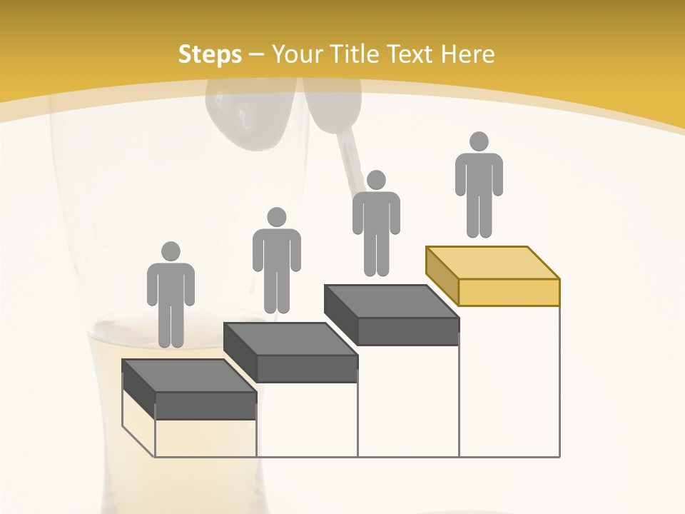 Drunk Driving Concept - Beer, Keys And Handcuffs PowerPoint Template