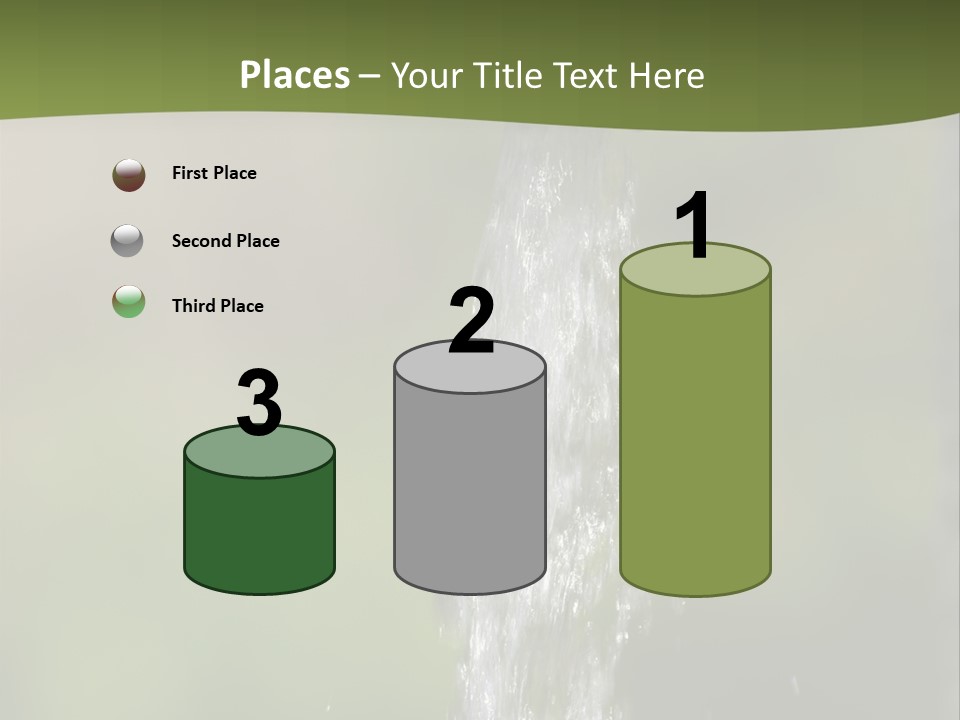 Open Tap With Running Water PowerPoint Template