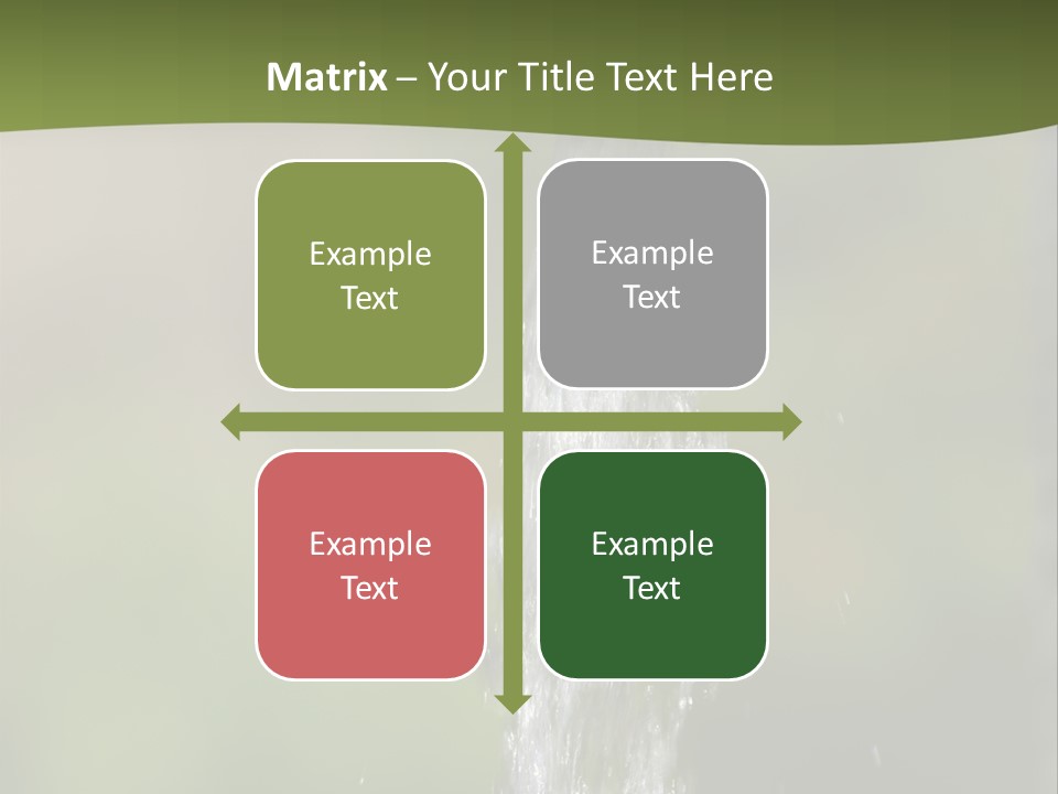 Open Tap With Running Water PowerPoint Template