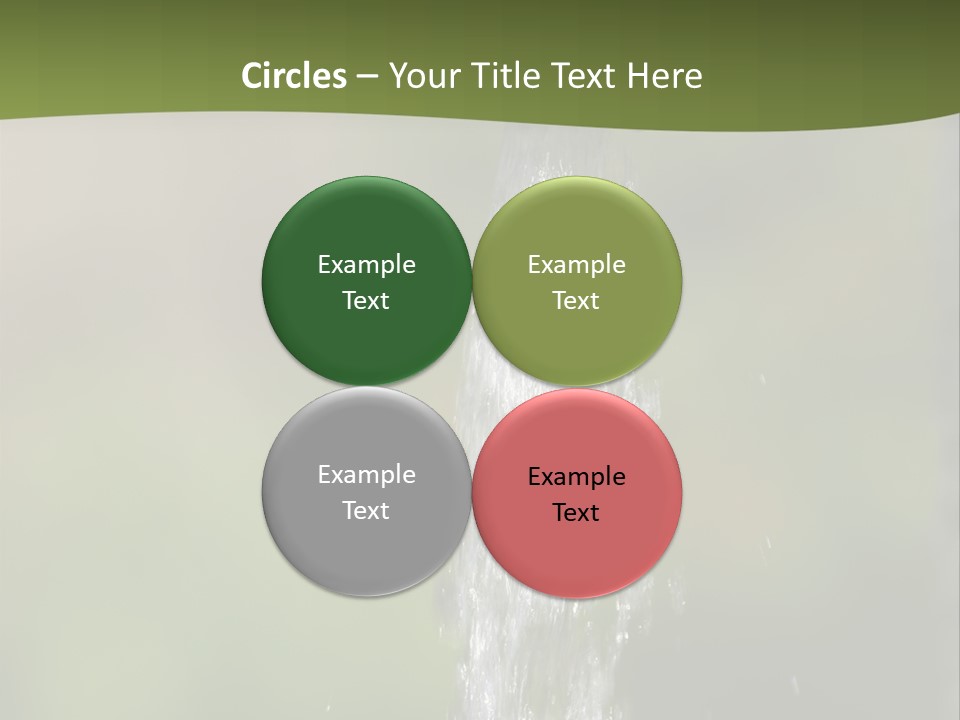 Open Tap With Running Water PowerPoint Template