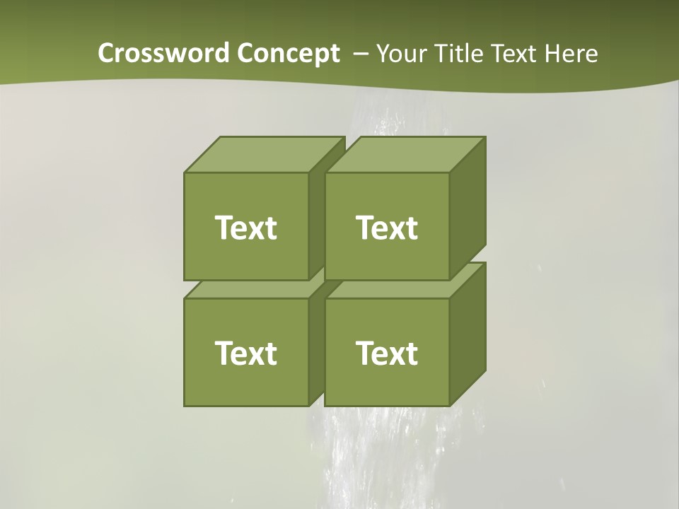 Open Tap With Running Water PowerPoint Template